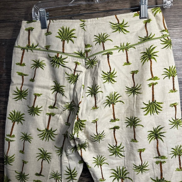 Haven Bleu Palm Tree Print Cropped Pants - Picture 7 of 8